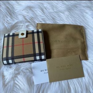 • SOLD • Burberry Vintage Check Folding Wallet